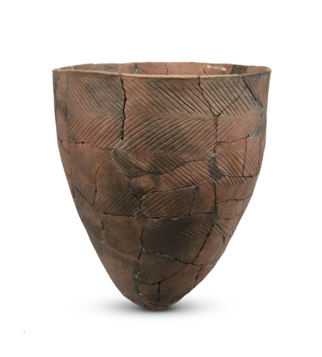 Comb-pattern pottery